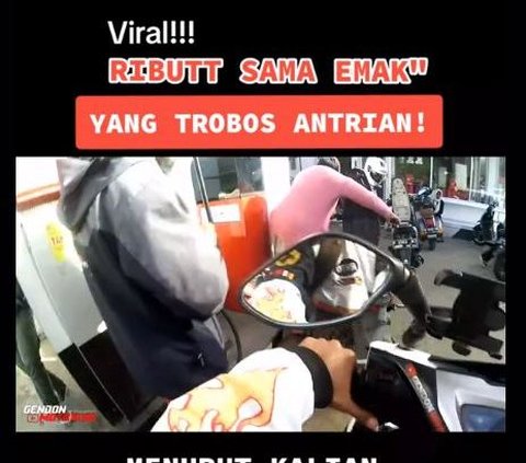 Viral Video Ibu-ibu Serobot Antrean saat Isi Bensin, Sikap Petugas SPBU Banjir Pujian