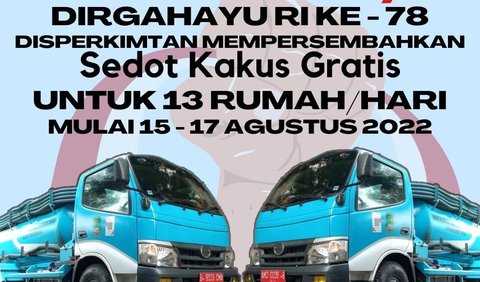 Layanan sedot WC gratis