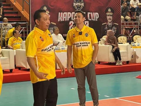 Raffi Ahmad Kalah Main Voli sama Kapolri, Begini Momen Bareng Sang Jenderal