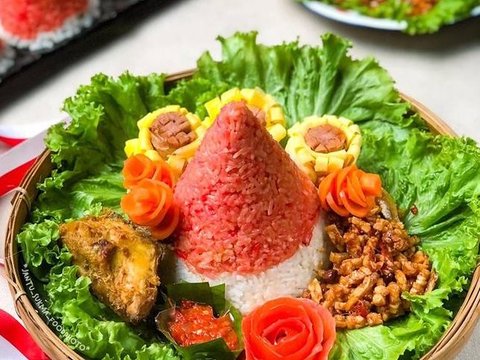 Resep Tumpeng Merah Putih Mini