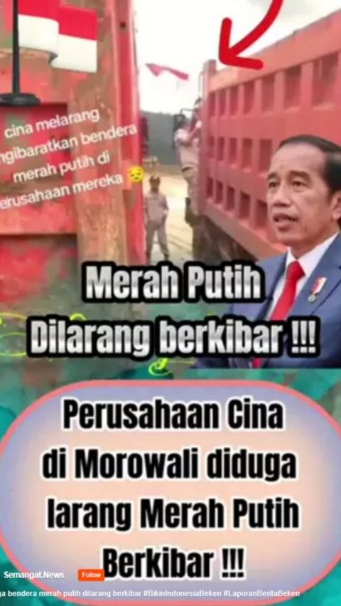 Viral Video Perusahaan China Larang Pengibaran Bendera Merah Putih di Morowali, Simak Fakta Sebenarnya