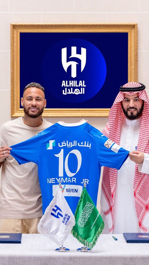 FOTO: Resmi Gabung Al Hilal, Neymar Pecahkan Rekor Transfer Termahal Liga Arab Saudi
