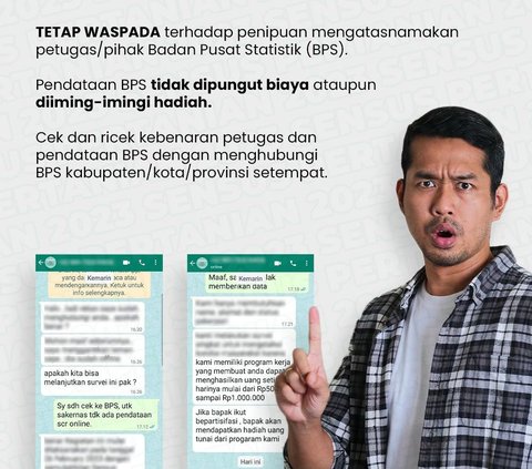 CEK FAKTA: Pendataan BPS Tidak Menawarkan Uang, Waspada Penipuan!