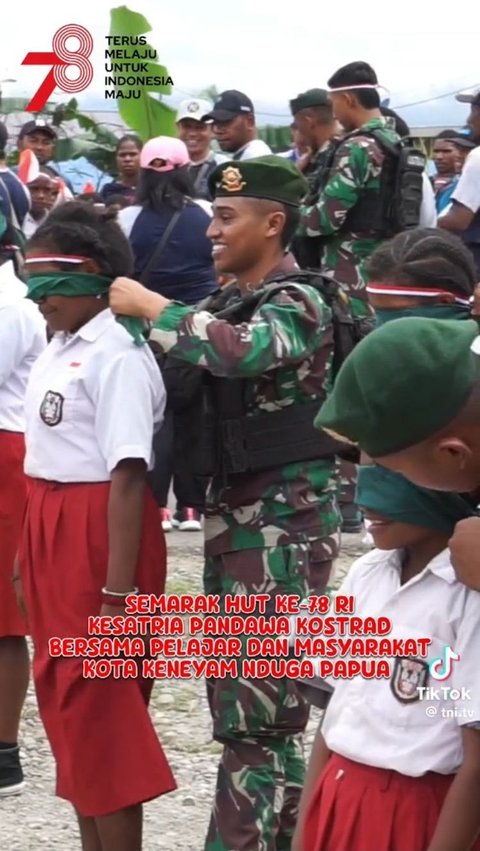 Semarakkan HUT ke-78 RI, TNI Adakan Perlombaan untuk Pelajar dan Masyarakat Kenyam Nduga Papua