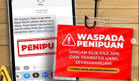 Setelah melakukan penyelidikan dan verifikasi menyeluruh, telah dikonfirmasi bahwa pesan SMS yang beredar dengan nama ekspedisi J&T Express itu tidak benar.