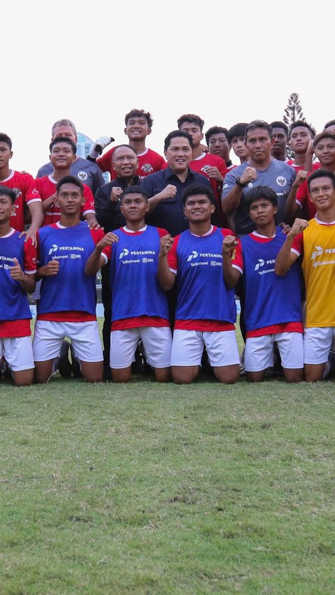 FOTO: Tinjau Seleksi Timnas untuk Piala Dunia U-17, Ketua Umum PSSI Erick Thohir Bakar Semangat Generasi Muda Sepak Bola Indonesia