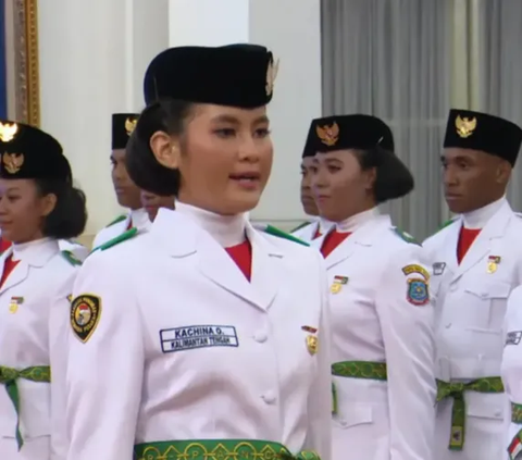 Pesona Kecantikan Kachina Ozora, Gadis Dayak Jadi Paskibraka 2023 Ternyata Bercita-cita Jadi Perwira TNI