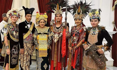 Kaesang dan Erina Pakai Busana Adat Sulawesi Utara di Istana Merdeka, Ini Makna Tiap Bagiannya