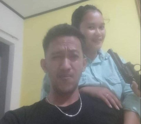 Viral Foto Mesra Polisi Diduga Selingkuh dengan Istri Tahanan Narkoba Sambil Pegang Pistol