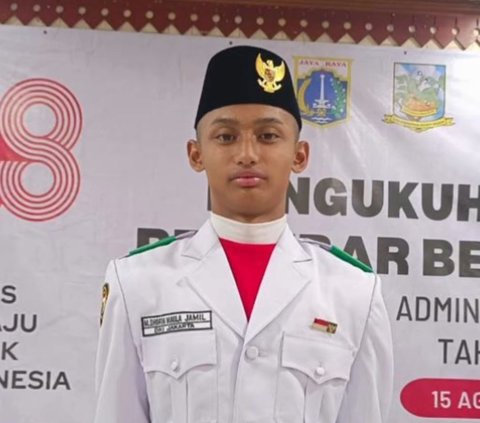 Gagahnya Putra Ibnu Jamil jadi Paskibra, Ini Potretnya Curi Perhatian