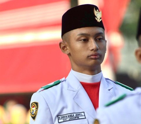 Gagahnya Putra Ibnu Jamil jadi Paskibra, Ini Potretnya Curi Perhatian