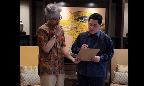 Sosok Desainer Jas Erick Thohir yang Bikin Menteri Basuki Penasaran Hingga Gagal Fokus