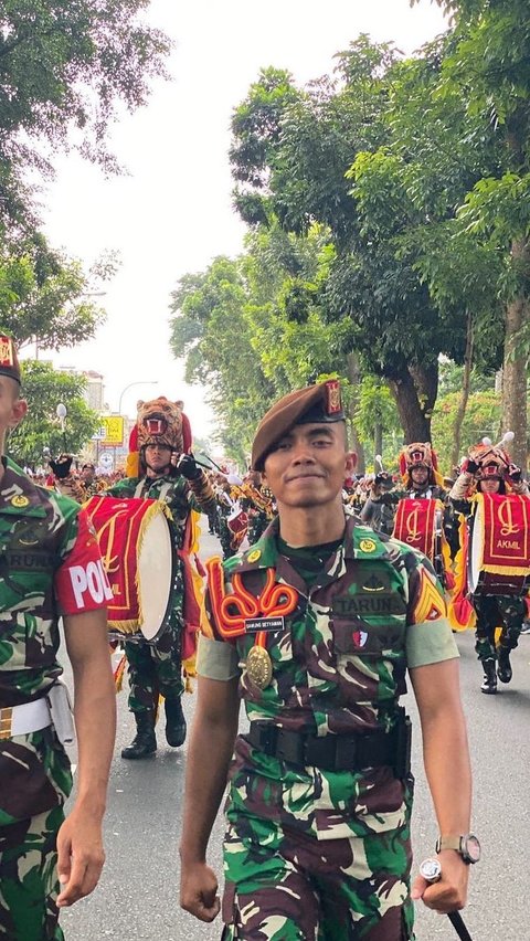 Di acara tersebut, dia juga dinobatkan sebagai lulusan terbaik sekaligus peraih penghargaan Adhi Makayasa dari Akademi Militer (Akmil) TNI AD Tahun 2023.