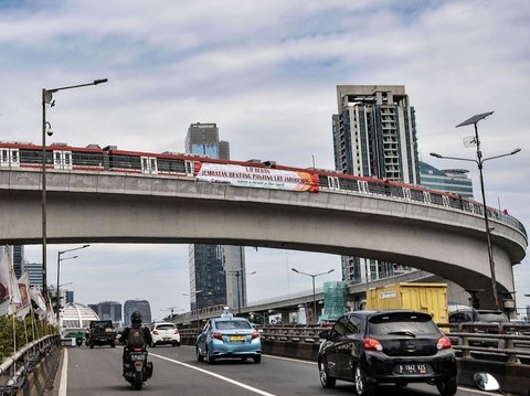 FOTO: Ini Potret Longspan LRT Gatsu-Kuningan yang Disebut Salah Desain, Kalau Lewat Harus Pelan