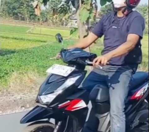 Viral Pengendara Motor Terobos Jalan Baru Dicor, Aksinya Bikin Geram