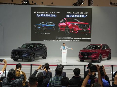 All New CR-V Jadi Mobil Terlaris Kedua Honda di GIIAS 2023, Berapa Penjualan Varian Hybrid?