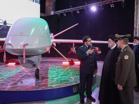 FOTO: Sangarnya Mohajer-10, Drone Tempur Terbaru Iran Bisa Jangkau Musuh Utama dan Terbang 24 Jam