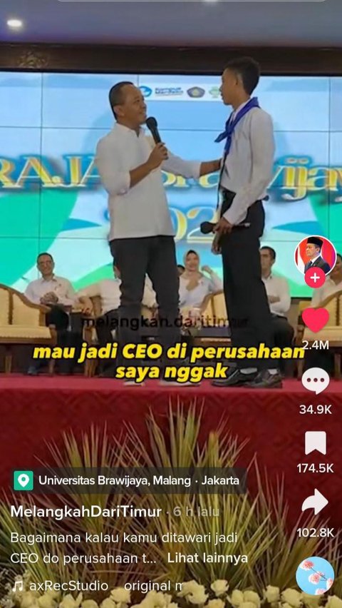 Video yang unggah oleh akun TikTok @melangkah.daritimur ini telah ditonton 29 juta kali dengan komentar hingga 30 ribu lebih.