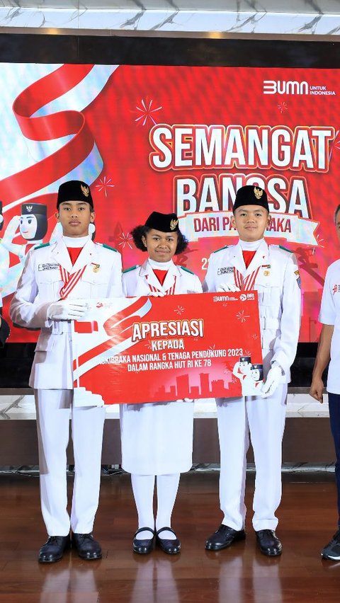 Emban Tugas Besar, BRI Beri Bantuan Pendidikan pada Anggota Paskibraka Nasional