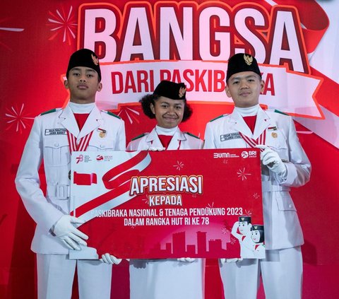 Emban Tugas Besar, BRI Beri Bantuan Pendidikan pada Anggota Paskibraka Nasional