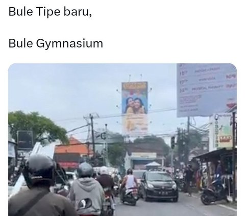 Video Viral Bule Angkat Barbel di Tengah Jalan Bali, Aksinya Curi Perhatian