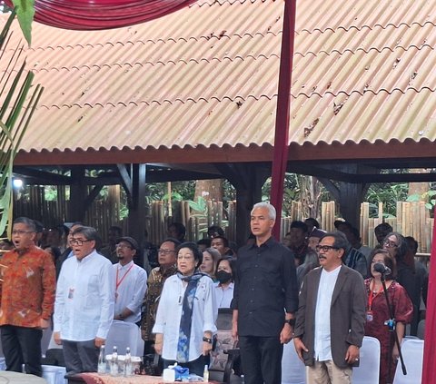 Momen Megawati dan Ganjar Hadiri Peresmian Patung Bung Karno di Yogyakarta