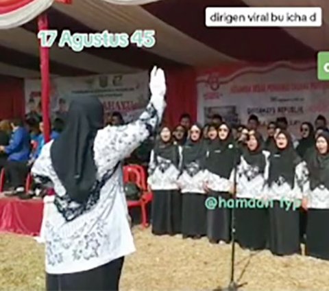 Viral Dirigen Emak-Emak Powerfull dan Energik sampai Dipuji Komposer Senior Addie MS