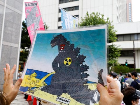 FOTO: Gelombang Protes Menentang Jepang Buang Limbah Nuklir Fukushima ke Laut Meluas, Korea Selatan hingga Hong Kong Turut Demo