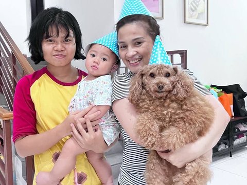 8 Potret Felicya Angelista Merayakan Ulang Tahun Anjingnya yang Ke-5, Netizen Justru Tertarik pada Putri Sulungnya