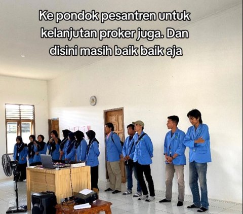 Asnawi pun masih mengikuti program kerja selanjutnya. Ia hadir saat kelompok KKN mengunjungi pondok pesantren.