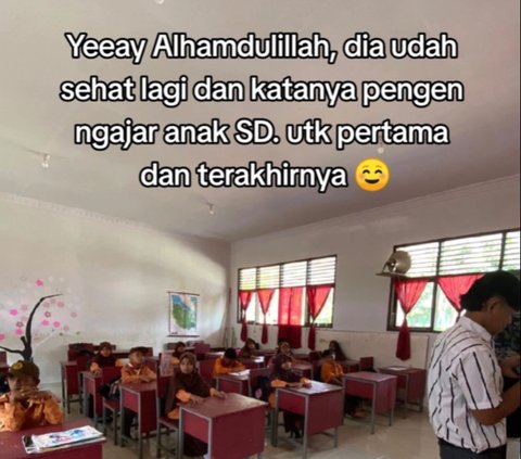 Asnawi akhirnya kembali ke kelompok KKN. Ia memilih untuk mengajar anak SD dan tampak begitu semangat antusias.