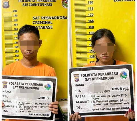 Miris, Suami Istri di Pekanbaru Kompak Jual Sabu Demi Kebutuhan Rumah Tangga