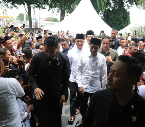Jokowi Hadiri Haul ke-2 Ayah Wagub Sumut