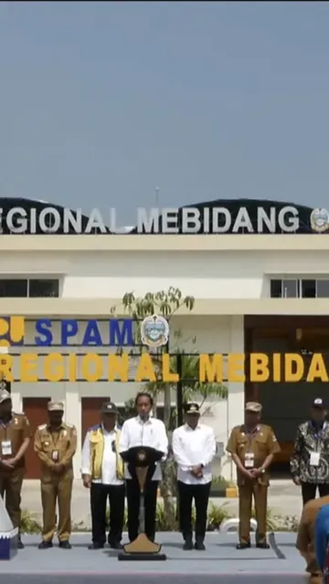 Jokowi Resmikan Proyek SPAM Rp948 Miliar, Curhat Pentingnya Air Ketika di Afrika