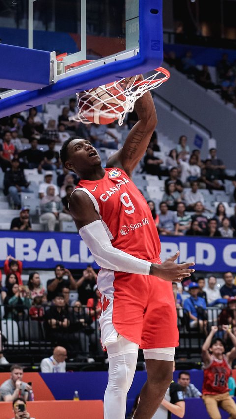 FOTO: Penampilan Timnas Basket Kanada Bantai Lebanon hingga Pimpin Klasemen Sementara Grup H Piala Dunia FIBA 2023