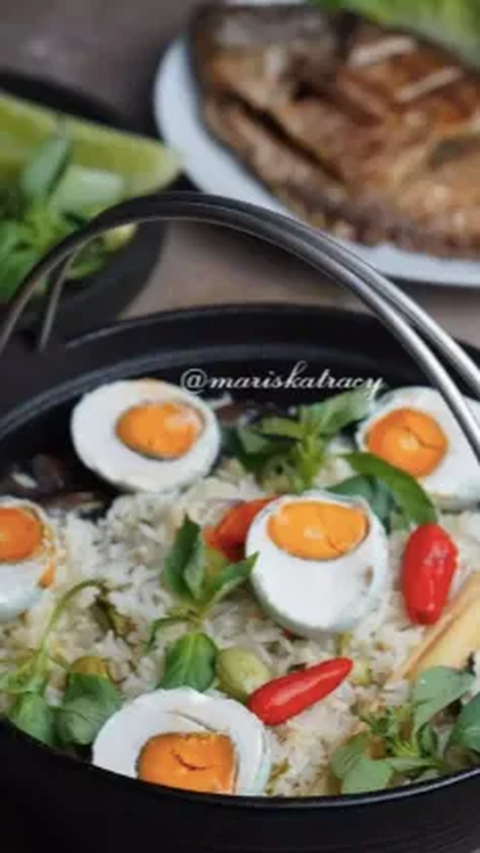 3. Nasi Liwet Telur Asin