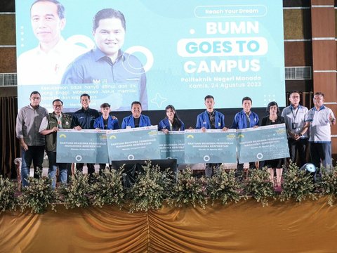 BUMN Goes To Campus, Sejumlah Mahasiswa Berprestasi Dapat Beasiswa di Manado