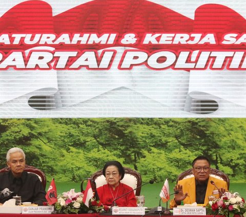 FOTO: Bertemu Megawati di Markas PDIP, Hanura Resmi Deklarasi Dukung Ganjar Pranowo di Pilpres 2024