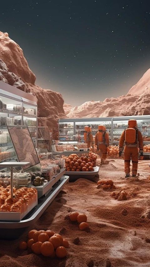 Begini Gambaran Kehidupan di Planet Mars Versi AI, Walau Semua Nampak Canggih Tetap Saja Ada Si Kaya dan Si Miskin