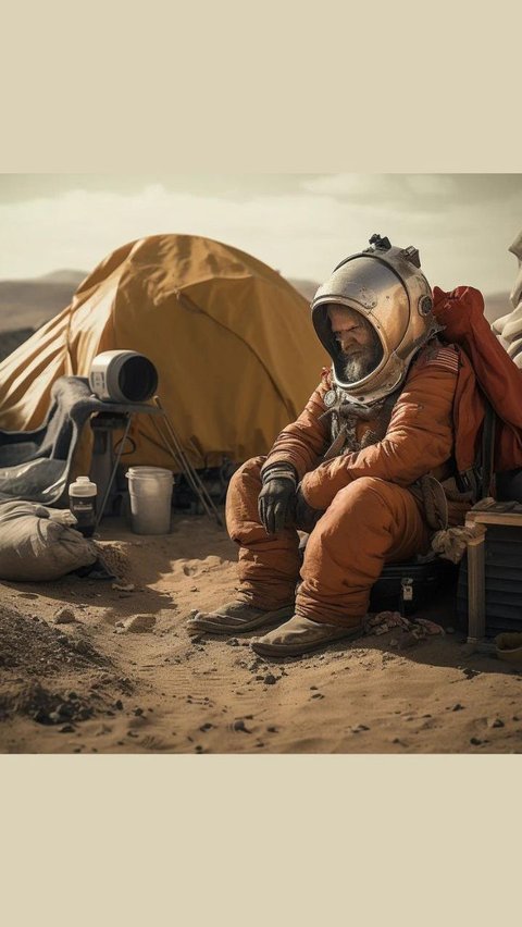 Begini Gambaran Kehidupan di Planet Mars Versi AI, Walau Semua Nampak Canggih Tetap Saja Ada Si Kaya dan Si Miskin