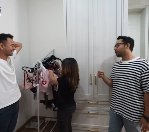 Penampakan Ruang Wardrobe Kiky Saputri, Nagita dan Raffi Ahmad Ngakak Ada Koleksi 'Seragam Dinas'