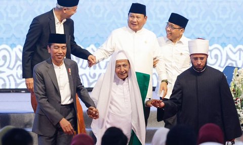 Dipimpin Jokowi, Prabowo dan Ganjar Bertemu Habib Lutfi Bin Yahya