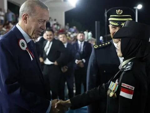 Pidato Bahasa Turki di Hadapan Erdogan