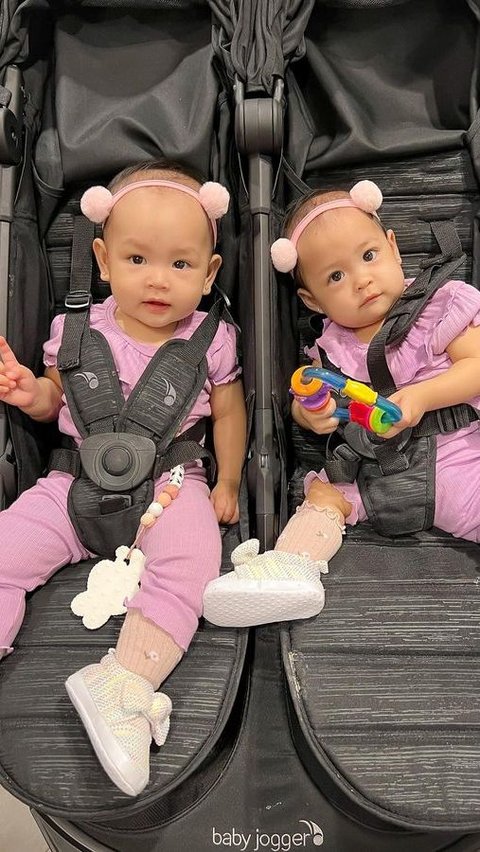 10 Potret Terbaru Baby Twins Alma dan Alsha Anak Kembar Annisa Rahma Eks Cherrybelle, Kini Menginjak 9 Bulan