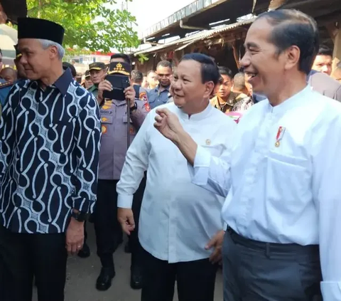 Begini Reaksi Gibran Saat Prabowo dan Ganjar Salam Komando