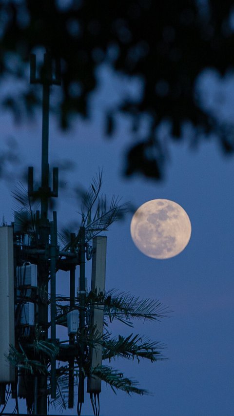 FOTO: Fenomena Super Blue Moon Hiasi Langit Jakarta, Beginilah Penampakan Langkanya