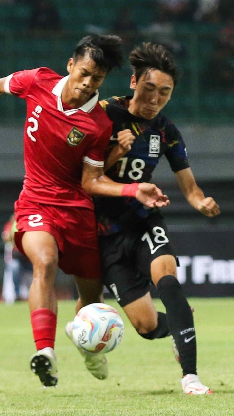 FOTO: Bersaing Ketat, Penampilan Timnas Indonesia U-17 Vs Korea Selatan Kalah Tipis