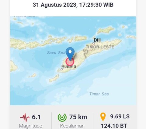 Ini Penyebab Kupang NTT Diguncang Gempa Magnitudo 6,1