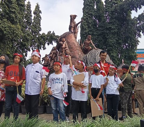 Potret Parade Cilik Kenang Perjuangan Pahlawan di Bumi Hangus Malang