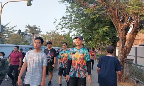 Ganjar dan Gibran Jogging hingga Sarapan Bareng di Solo